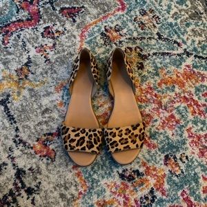 J-Crew Calf Hair Leopard Print Flats
